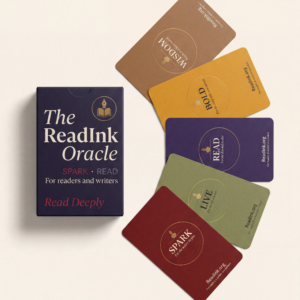 The ReadInk Oracle — a 60-card deck for the writing life