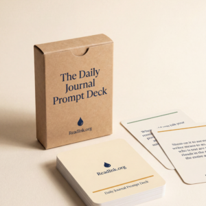 The Daily Journal Prompt Deck — 50 cards by ReadInk