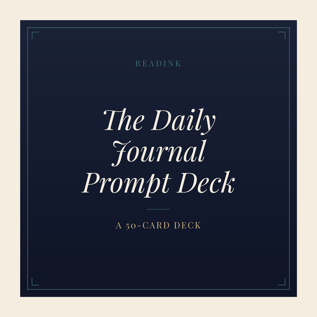 The Daily Journal Prompt Deck