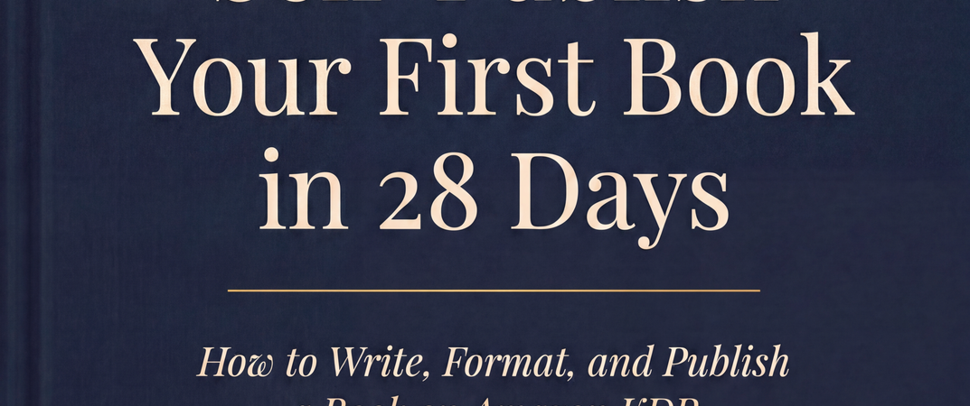 How to Self-Publish Your First Book in 28 Days: A Week-by-Week Framework