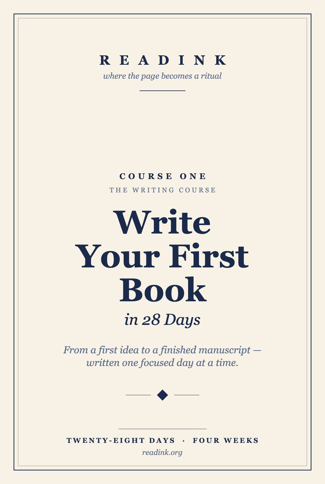 Write Your First Book in 28 Days