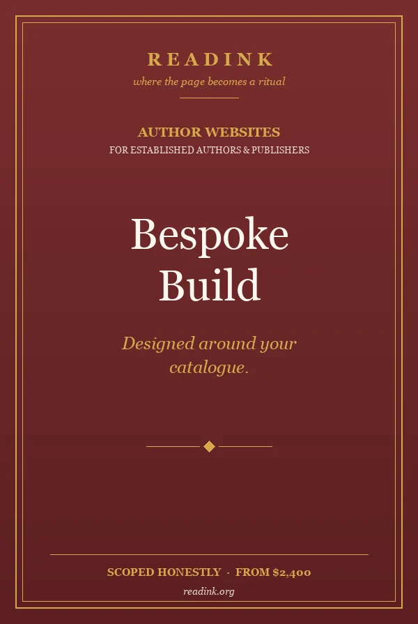 Author Website Bespoke Build
