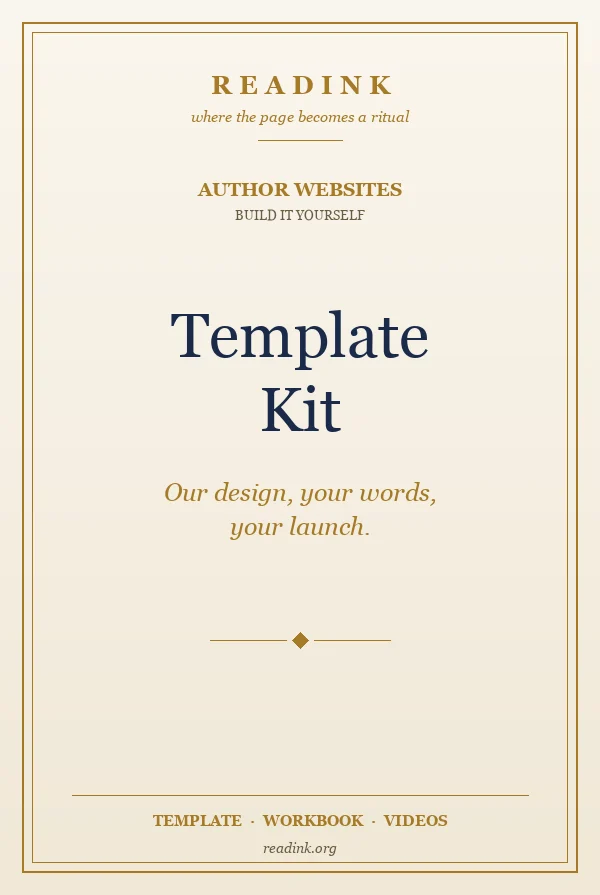 Author Website Template Kit