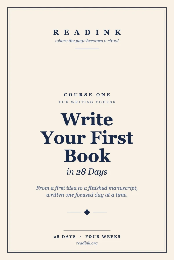 Write Your First Book in 28 Days course cover